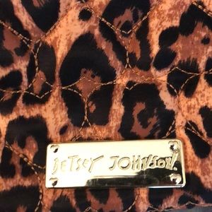Bestsy Johnson leopard quilted handbag